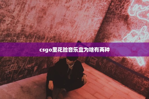 csgo里花脸音乐盒为啥有两种