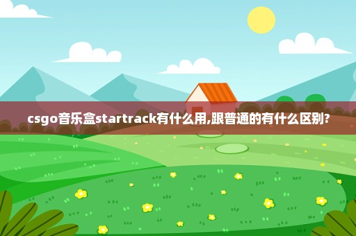 csgo音乐盒startrack有什么用,跟普通的有什么区别?