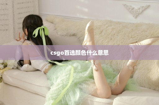 csgo首选颜色什么意思