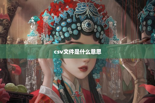 csv文件是什么意思