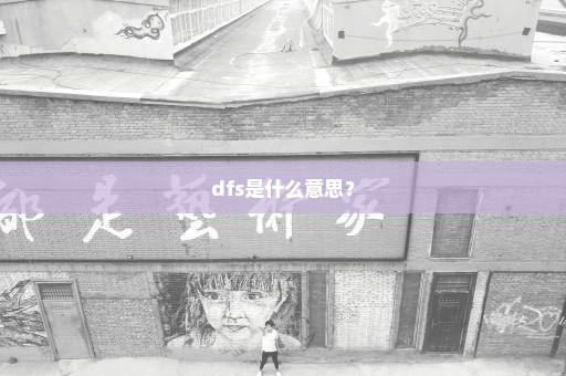dfs是什么意思？