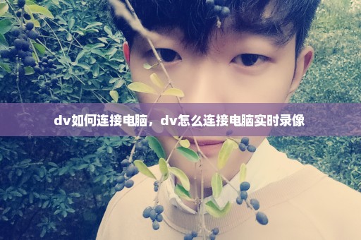 dv如何连接电脑，dv怎么连接电脑实时录像 