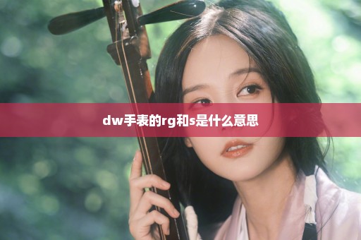 dw手表的rg和s是什么意思