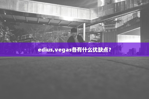 edius,vegas各有什么优缺点？