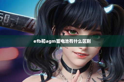 efb和agm蓄电池有什么区别