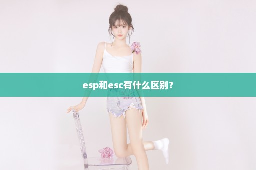 esp和esc有什么区别？