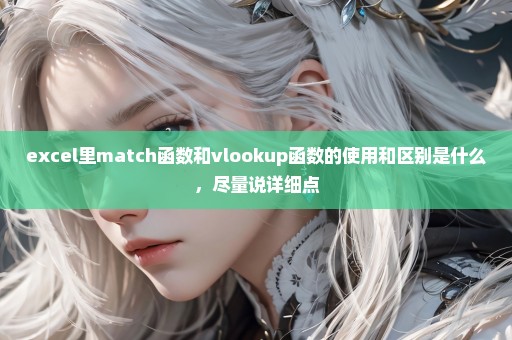 excel里match函数和vlookup函数的使用和区别是什么，尽量说详细点