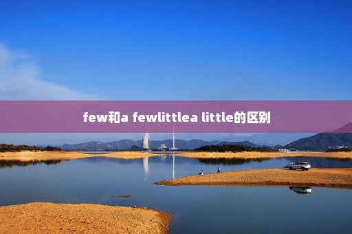 few和a fewlittlea little的区别