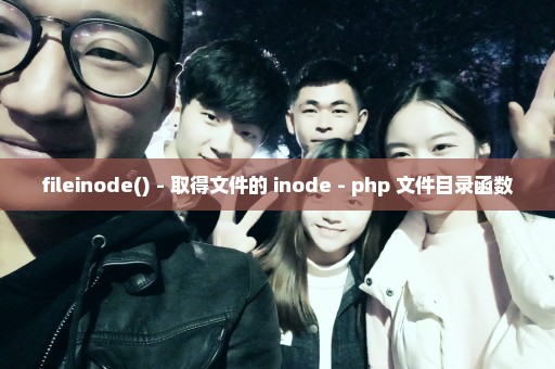 fileinode() - 取得文件的 inode - php 文件目录函数