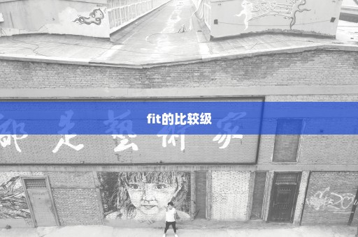 fit的比较级