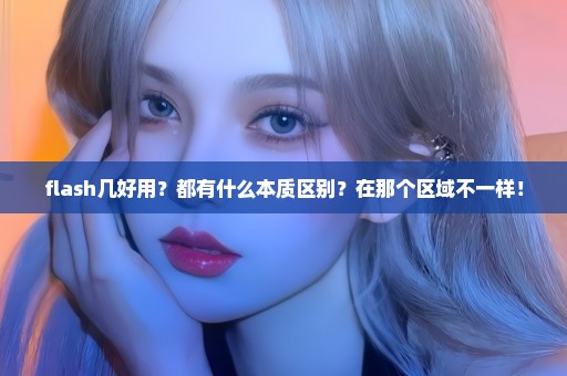 flash几好用？都有什么本质区别？在那个区域不一样！
