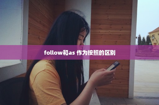 follow和as 作为按照的区别
