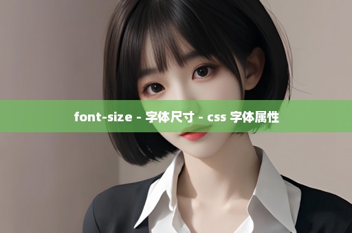 font-size - 字体尺寸 - css 字体属性