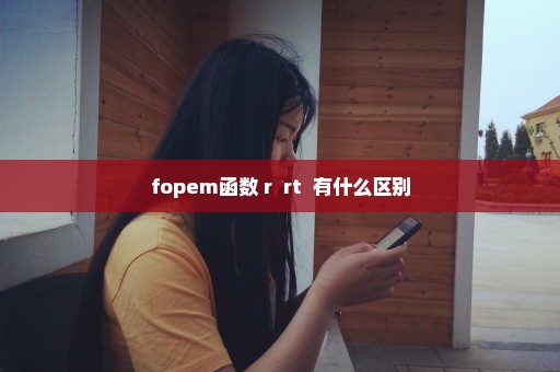 fopem函数 r+ rt+ 有什么区别