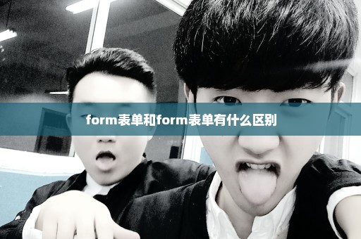 form表单和form表单有什么区别