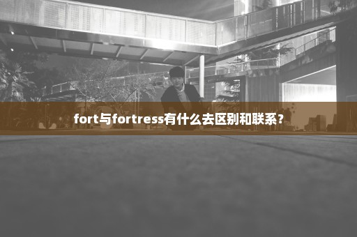 fort与fortress有什么去区别和联系？