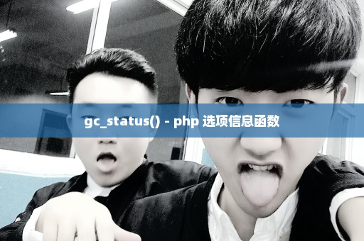 gc_status() - php 选项信息函数