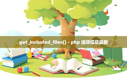 get_included_files() - php 选项信息函数