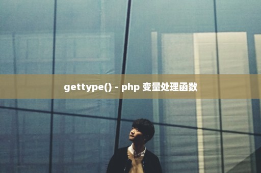 gettype() - php 变量处理函数