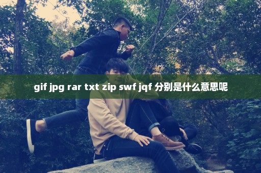gif jpg rar txt zip swf jqf 分别是什么意思呢