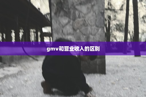 gmv和营业收入的区别