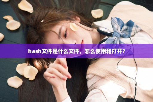 hash文件是什么文件，怎么使用和打开？