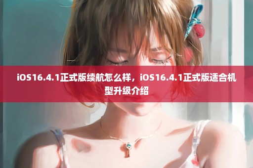 iOS16.4.1正式版续航怎么样，iOS16.4.1正式版适合机型升级介绍