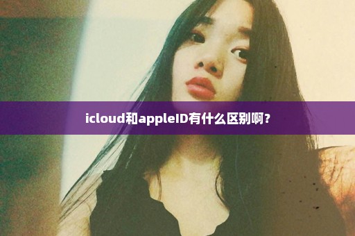 icloud和appleID有什么区别啊？