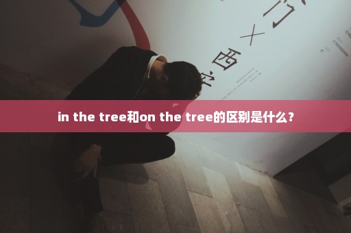 in the tree和on the tree的区别是什么？