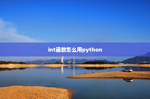 int函数怎么用python