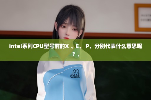 intel系列CPU型号前的X 、E、 P，分别代表什么意思呢？，