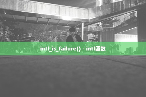intl_is_failure() - intl函数
