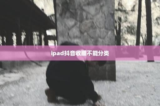 ipad抖音收藏不能分类
