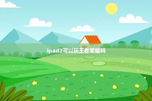 ipad2可以玩王者荣耀吗