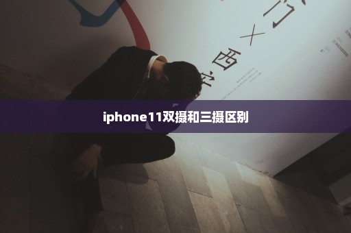 iphone11双摄和三摄区别