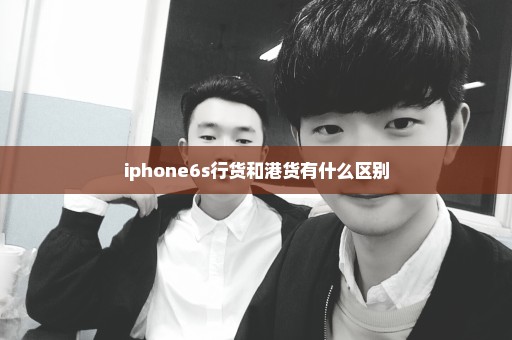 iphone6s行货和港货有什么区别