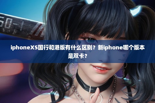 iphoneXS国行和港版有什么区别？新iphone哪个版本是双卡？