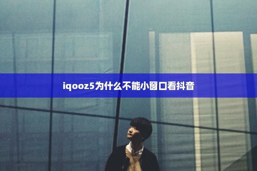 iqooz5为什么不能小窗口看抖音