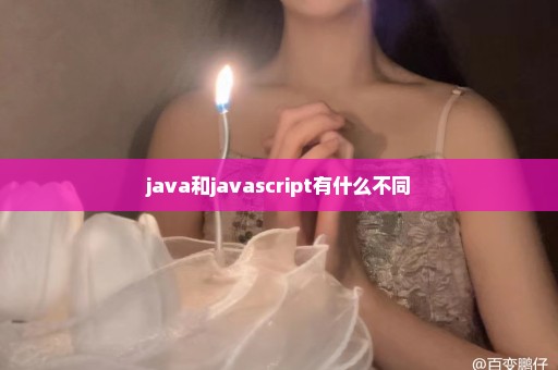 java和javascript有什么不同