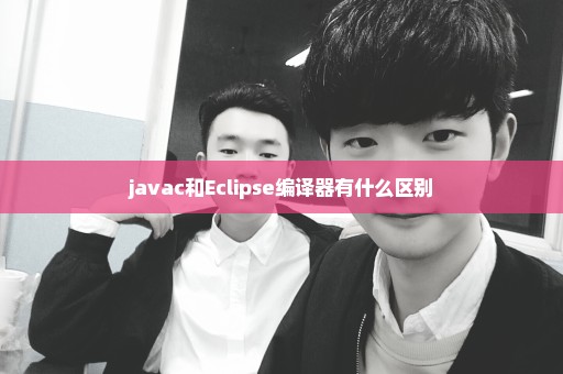 javac和Eclipse编译器有什么区别