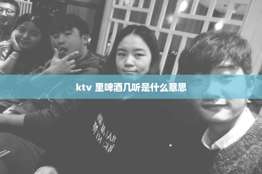 ktv 里啤酒几听是什么意思