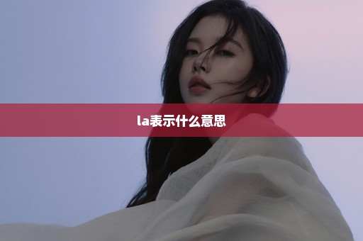 la表示什么意思