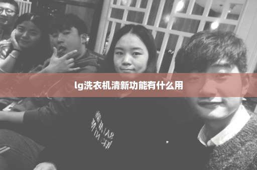 lg洗衣机清新功能有什么用