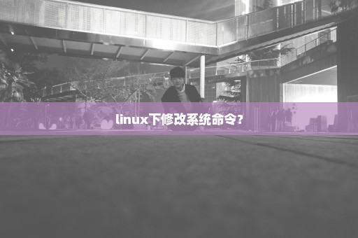 linux下修改系统命令？