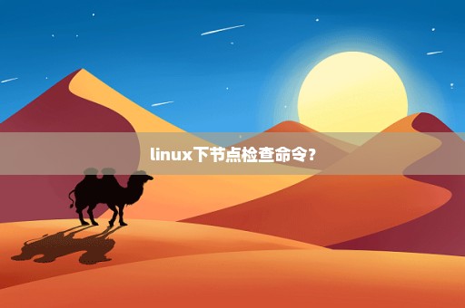 linux下节点检查命令？