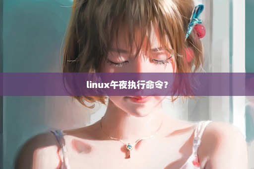 linux午夜执行命令？