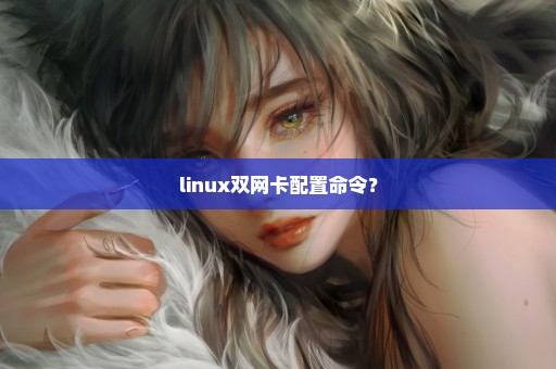 linux双网卡配置命令？