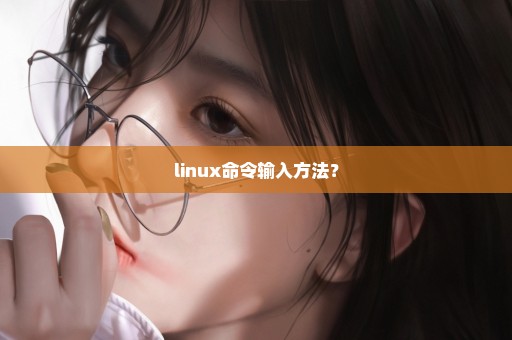 linux命令输入方法？