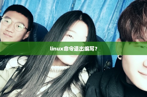 linux命令退出编写？