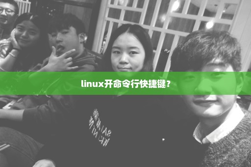 linux开命令行快捷键？